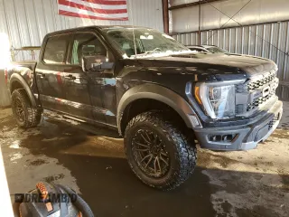 2022 Ford F-150 Raptor with VIN 1FTFW1RGXNFA87263, listed as a Copart auction lot 45265165 with 33,264 mi miles and Salvage Title. Bid and sale history available at carsss.com. Image 4.