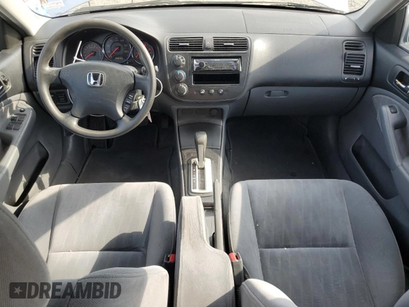 2004 Honda Civic EX with VIN 2HGES26894H502338, listed as a Copart auction lot 53356485 with 129,593 mi miles and Salvage Title. Bid and sale history available at carsss.com. Image 8.