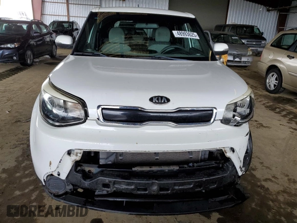 2014 Kia Soul + with VIN KNDJP3A52E7062879, listed as a Copart auction lot 48993625 with 57,892 mi miles and Salvage Title. Bid and sale history available at carsss.com. Image 5.