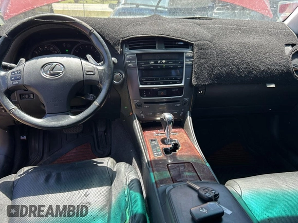2006 Lexus IS 250 with VIN JTHCK262762007289, listed as a Copart auction lot 53722705 with 106,668 mi miles and Clean Title. Bid and sale history available at DreamBid. Image 9.