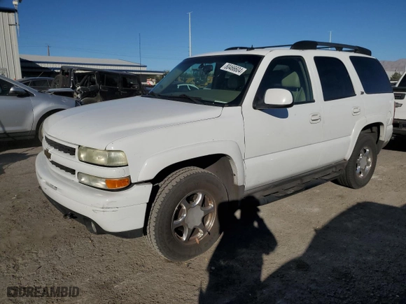 2003 Chevrolet Tahoe Z71 with VIN 1GNEK13T93R106806, listed as a Copart auction lot 80466604 with 216,303 mi miles and Salvage Title. Bid and sale history available at carsss.com. Image 1.