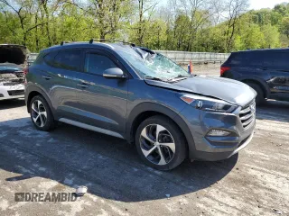 2017 Hyundai Tucson Limited z VIN KM8J3CA25HU391188, wystawiony jako Copart lot #55727215 z przebiegiem 56 616 mil mil oraz Szkoda całkowita • Salvage title. Historia ofert i sprzedaży dostępna na DreamBid. Obrazek 4.