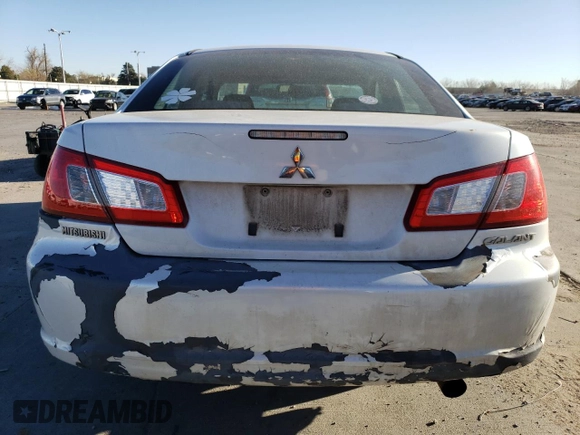2010 Mitsubishi Galant FE with VIN 4A32B2FF4AE013197, listed as a Copart auction lot 50377225 with 204,155 mi miles and Salvage Title. Bid and sale history available at carsss.com. Image 6.