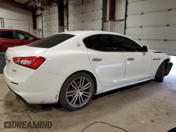 2019 Maserati Ghibli S Q4 GranLusso with VIN ZAM57YTL2K1312724, listed as a Copart auction lot 55137814 with 44,663 mi miles and Salvage Title. Bid and sale history available at carsss.com. Image 3.