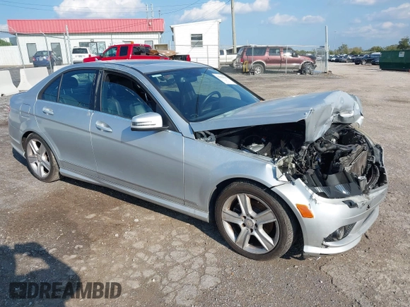 2010 Mercedes-Benz C 300 Sport with VIN WDDGF8BB8AF458058, listed as a IAAI auction lot 41107545 with Not Provided miles and . Bid and sale history available at carsss.com. Image 1.