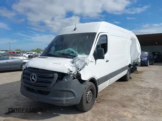 2023 Mercedes-Benz Sprinter Cargo with VIN W1Y4NDHY9PT152903, listed as a IAAI auction lot 41901044 with 25,052 mi miles and . Bid and sale history available at carsss.com. Image 17.