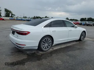 2019 Audi A8 z VIN WAU8DAF88KN004066, wystawiony jako Copart lot #56928395 z przebiegiem 93 157 mil mil oraz Czysty tytuł • Clean title. Historia ofert i sprzedaży dostępna na DreamBid. Obrazek 3.