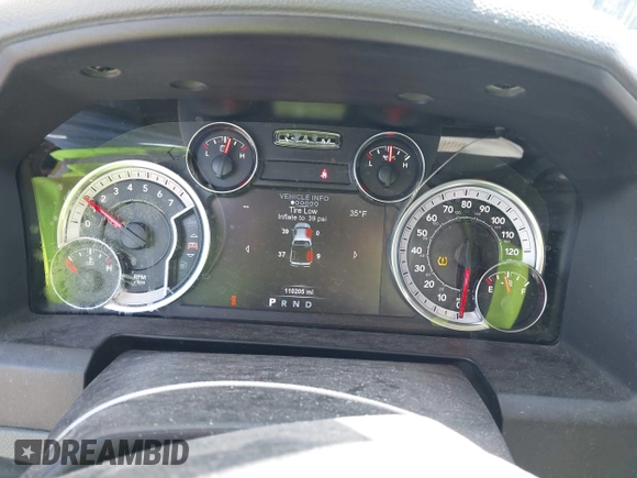 2018 Ram 1500 Big Horn with VIN 3C6RR7LG7JG203096, listed as a IAAI auction lot 41796056 with 110,205 mi miles. Bid and sale history available at carsss.com. Image 7.
