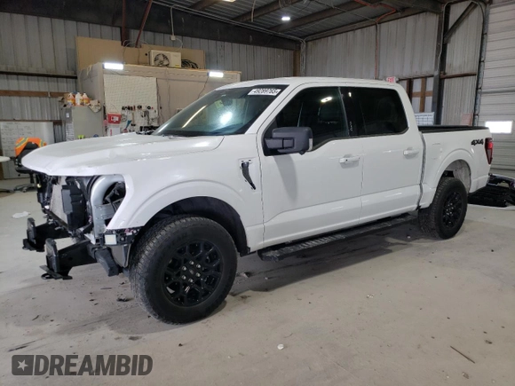 2024 Ford F-150 XLT with VIN 1FTFW3L57RKD55363, listed as a Copart auction lot 49289765 with 23,047 mi miles and Salvage Title. Bid and sale history available at carsss.com. Image 1.