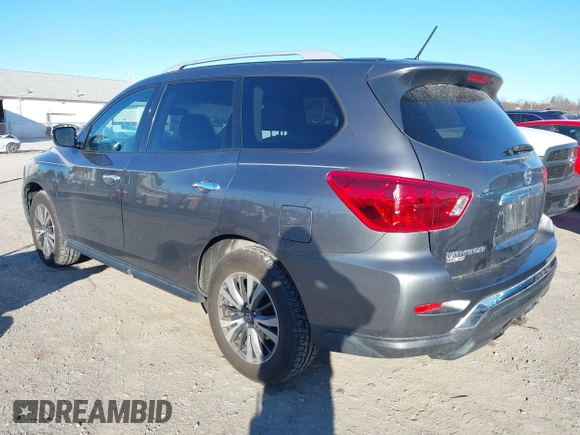 2017 Nissan Pathfinder SL with VIN 5N1DR2MMXHC906193, listed as a IAAI auction lot 41888171 with 113,524 mi miles. Bid and sale history available at carsss.com. Image 3.