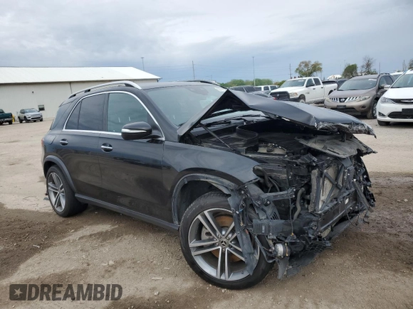 2021 Mercedes-Benz GLE 450 with VIN 4JGFB5KB4MA489157, listed as a Copart auction lot 55147755 with 61,145 mi miles and Salvage title. Bid and sale history available at DreamBid. Image 4.