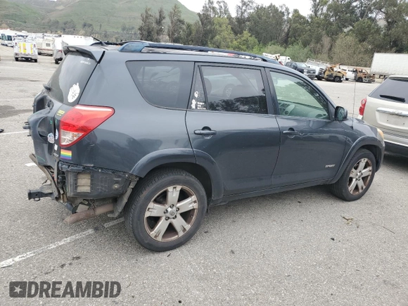 2007 Toyota RAV4 Sport with VIN JTMBK32V875022547, listed as a Copart auction lot 49613825 with 245,664 mi miles and Salvage Title. Bid and sale history available at carsss.com. Image 3.