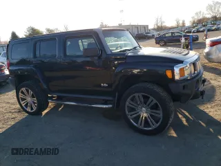 2007 Hummer H3 SUV with VIN 5GTDN13E578124088, listed as a Copart auction lot 49631365 with 192,864 mi miles and Salvage Title. Bid and sale history available at carsss.com. Image 4.