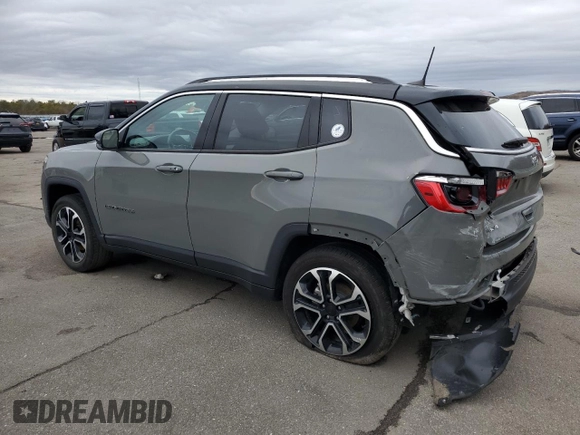 2022 Jeep Compass (RED) Edition with VIN 3C4NJDCB9NT169032, listed as a Copart auction lot 47925455 with 29,915 mi miles and Salvage title. Bid and sale history available at DreamBid. Image 2.