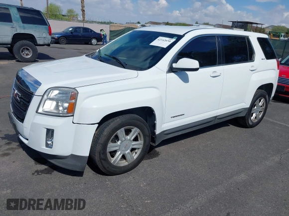 2015 GMC Terrain SLE z VIN 2GKALMEK9F6386192, wystawiony jako IAAI lot #42142650 z przebiegiem 156 767 mil mil oraz . Historia ofert i sprzedaży dostępna na DreamBid. Obrazek 2.