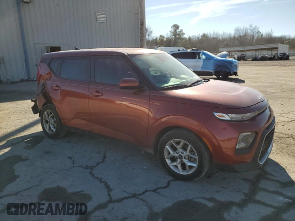 2022 Kia Soul LX with VIN KNDJ23AU0N7837461, listed as a Copart auction lot 46103045 with 47,759 mi miles and Salvage Title. Bid and sale history available at carsss.com. Image 4.