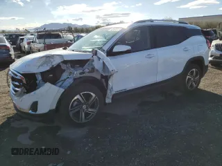 2020 GMC Terrain SLT with VIN 3GKALPEV0LL255154, listed as a Copart auction lot 48164615 with 71,118 mi miles and Salvage Title. Bid and sale history available at carsss.com. Image 1.