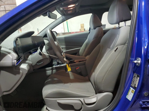 2024 Hyundai Elantra SEL with VIN KMHLS4DG1RU780582, listed as a Copart auction lot 53147805 with 4,282 mi miles and Salvage Title. Bid and sale history available at DreamBid. Image 7.