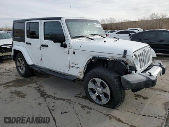 2018 Jeep Wrangler JK Unlimited Sahara with VIN 1C4HJWEG0JL923653, listed as a Copart auction lot 82151514 with 108,737 mi miles and Non Repairable. Bid and sale history available at carsss.com. Image 4.