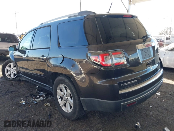 2016 GMC Acadia SLE with VIN 1GKKRNED6GJ332914, listed as a IAAI auction lot 41341801 with Not Provided miles and . Bid and sale history available at DreamBid. Image 3.