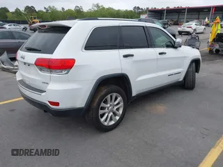 2017 Jeep Grand Cherokee Limited with VIN 1C4RJEBG3HC678912, listed as a IAAI auction lot 41947718 with 1 mi miles. Bid and sale history available at carsss.com. Image 4.