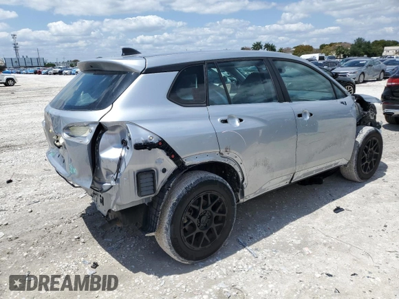 2023 Toyota Corolla Cross L with VIN 7MUAAAAG1PV044251, listed as a Copart auction lot 51794085 with 25,543 mi miles and Salvage title. Bid and sale history available at DreamBid. Image 3.