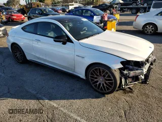 2020 Mercedes-Benz C 63 S AMG with VIN WDDWJ8HB3LF955412, listed as a Copart auction lot 38246253 with Not provided miles and . Bid and sale history available at DreamBid. Image 4.