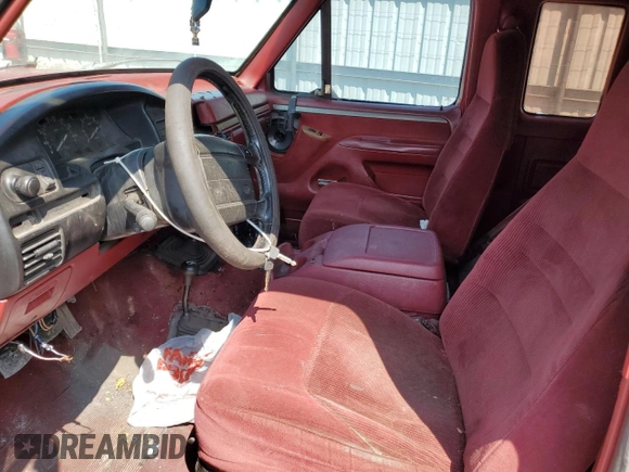 1995 Ford F-150 with VIN 1FTEX14N4PKB22128, listed as a Copart auction lot 79617254 with 0 mi miles and Clean Title. Bid and sale history available at carsss.com. Image 7.