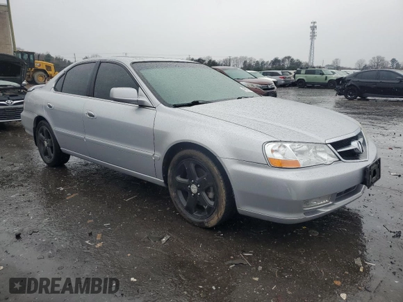 2003 Acura TL Type S with VIN 19UUA56843A028943, listed as a Copart auction lot 48730945 with 163,703 mi miles and Salvage Title. Bid and sale history available at carsss.com. Image 4.