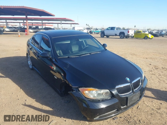 2006 BMW 3 Series 330i with VIN WBAVB33556PS15458, listed as a IAAI auction lot 41852222 with 78,633 mi miles. Bid and sale history available at carsss.com. Image 1.