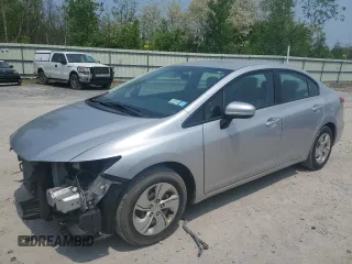 2014 Honda Civic LX z VIN 19XFB2F57EE014804, wystawiony jako Copart lot #59690565 z przebiegiem 208 650 mil mil oraz Szkoda całkowita • Salvage title. Historia ofert i sprzedaży dostępna na DreamBid. Obrazek 1.