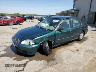 2000 Honda Civic LX with VIN 1HGEJ6677YL027802, listed as a Copart auction lot 52995445 with 221,233 mi miles and Salvage Title. Bid and sale history available at carsss.com. Image 1.