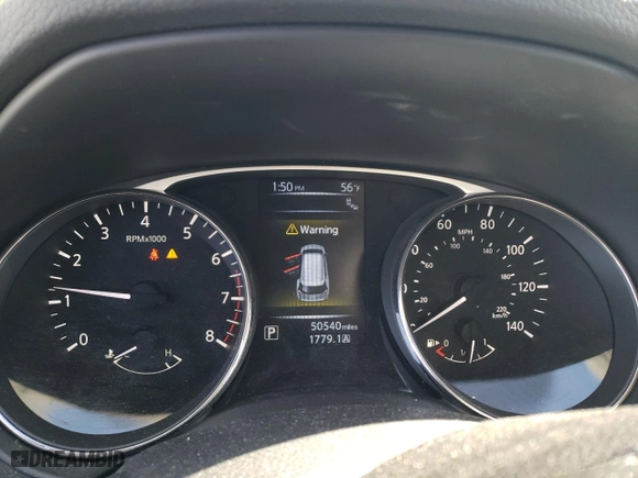 2016 Nissan Rogue SV with VIN KNMAT2MV7GP644321, listed as a Copart auction lot 47384215 with 50,540 mi miles and Non Repairable. Bid and sale history available at carsss.com. Image 9.