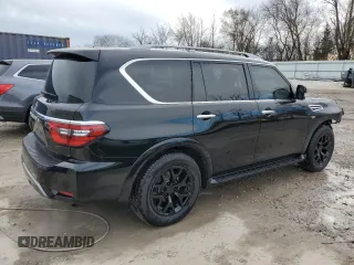 2021 Nissan Armada SV z VIN JN8AY2ADXM9662510, wystawiony jako Copart lot #81333914 z przebiegiem 97 166 mil mil oraz Nie do naprawy • Non repairable. Historia ofert i sprzedaży dostępna na DreamBid. Obrazek 3.