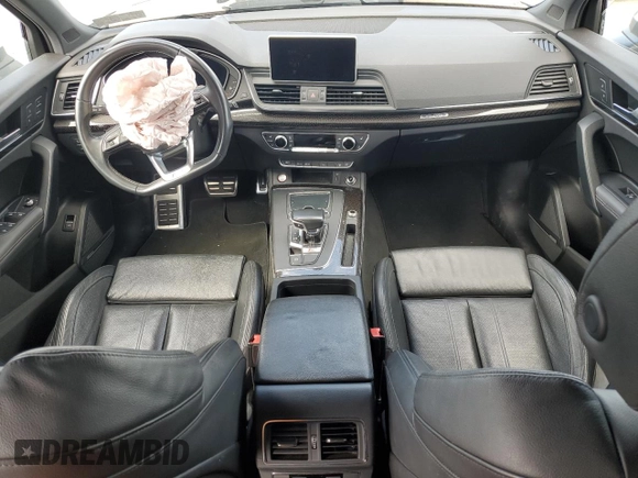 2018 Audi SQ5 with VIN WA1C4BFY8J2107260, listed as a Copart auction lot 52374385 with 53,556 mi miles and Salvage Title. Bid and sale history available at DreamBid. Image 8.