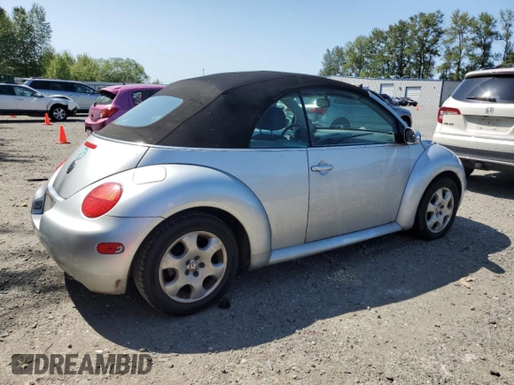 2003 Volkswagen Beetle GLS z VIN 3VWCK21Y63M320378, wystawiony jako Copart lot #59422595 z przebiegiem 85 172 mil mil oraz Czysty tytuł • Clean title. Historia ofert i sprzedaży dostępna na DreamBid. Obrazek 3.