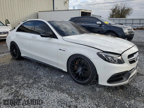 2018 Mercedes-Benz C 63 AMG with VIN 55SWF8GB6JU239102, listed as a Copart auction lot 41472985 with 50,041 mi miles and Non repairable. Bid and sale history available at DreamBid. Image 4.