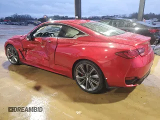 2021 Infiniti Q60 Red Sport 400 with VIN JN1FV7LK0MM530441, listed as a Copart auction lot 45025825 with 17,319 mi miles and Salvage title. Bid and sale history available at DreamBid. Image 2.