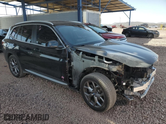 2024 BMW X3 sDrive30i with VIN WBX47DP09RN300147, listed as a Copart auction lot 47497095 with 4,738 mi miles and Salvage Title. Bid and sale history available at DreamBid. Image 4.