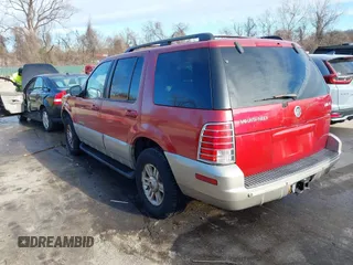 2002 Mercury Mountaineer Convenience z VIN 4M2ZU86W12ZJ16791, wystawiony jako IAAI lot #41749193 z przebiegiem 167 878 mil mil oraz . Historia ofert i sprzedaży dostępna na DreamBid. Obrazek 3.