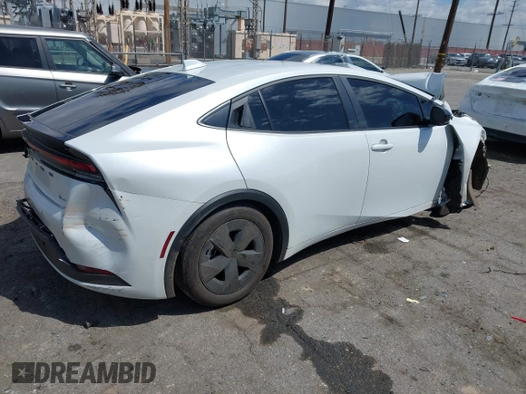 2024 Toyota Prius LE with VIN JTDACAAU7R3025301, listed as a IAAI auction lot 41945849 with 11,693 mi miles. Bid and sale history available at carsss.com. Image 4.