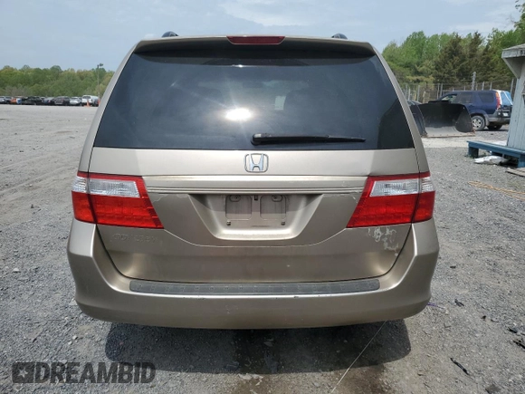 2007 Honda Odyssey EX-L with VIN 5FNRL38777B407777, listed as a Copart auction lot 54193005 with 170,470 mi miles and Salvage Title. Bid and sale history available at carsss.com. Image 6.