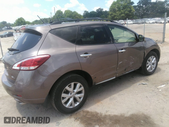 2012 Nissan Murano S with VIN JN8AZ1MU6CW121943, listed as a IAAI auction lot 42430018 with 72,649 mi miles and . Bid and sale history available at DreamBid. Image 4.
