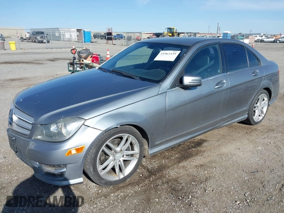 2012 Mercedes-Benz C-Class C 250 Sport with VIN WDDGF4HB4CR205725, listed as a IAAI auction lot 41963335 with 189,187 mi miles. Bid and sale history available at carsss.com. Image 2.
