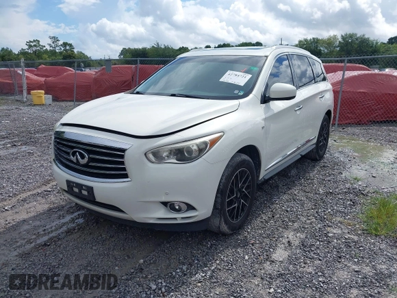 2014 Infiniti QX60 with VIN 5N1AL0MM1EC543092, listed as a IAAI auction lot 42784721 with 176,448 mi miles and . Bid and sale history available at DreamBid. Image 2.