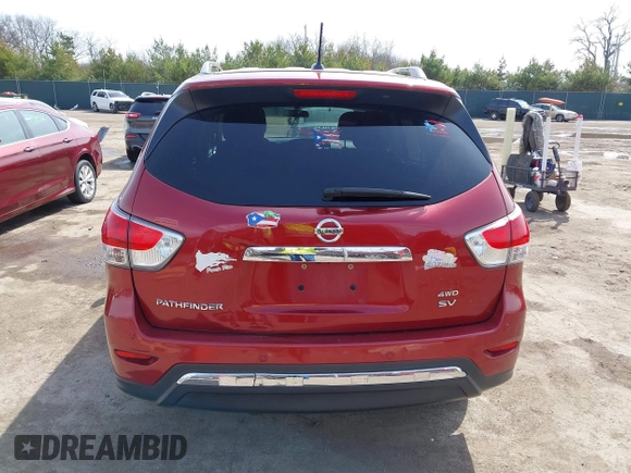 2014 Nissan Pathfinder SV with VIN 5N1AR2MM4EC660823, listed as a IAAI auction lot 41932472 with 167,787 mi miles. Bid and sale history available at carsss.com. Image 17.