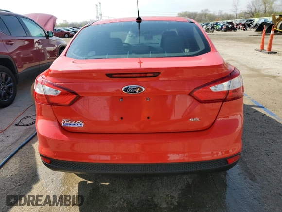 2012 Ford Focus SEL with VIN 1FAHP3H27CL405898, listed as a Copart auction lot 52615695 with 84,085 mi miles and Salvage Title. Bid and sale history available at carsss.com. Image 6.