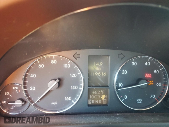 2005 Mercedes-Benz C 240 with VIN WDBRH61J85F539608, listed as a Copart auction lot 66003865 with 119,616 mi miles and Clean title. Bid and sale history available at DreamBid. Image 9.