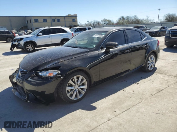 2015 Lexus IS 250 with VIN JTHBF1D20F5055633, listed as a Copart auction lot 48761885 with 78,040 mi miles and Salvage Title. Bid and sale history available at DreamBid. Image 1.