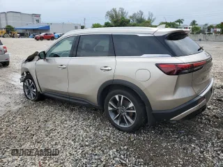 2023 Infiniti QX60 Luxe z VIN 5N1DL1FS9PC371847, wystawiony jako Copart lot #63471885 z przebiegiem 85 811 mil mil oraz Czysty tytuł • Clean title. Historia ofert i sprzedaży dostępna na DreamBid. Obrazek 2.